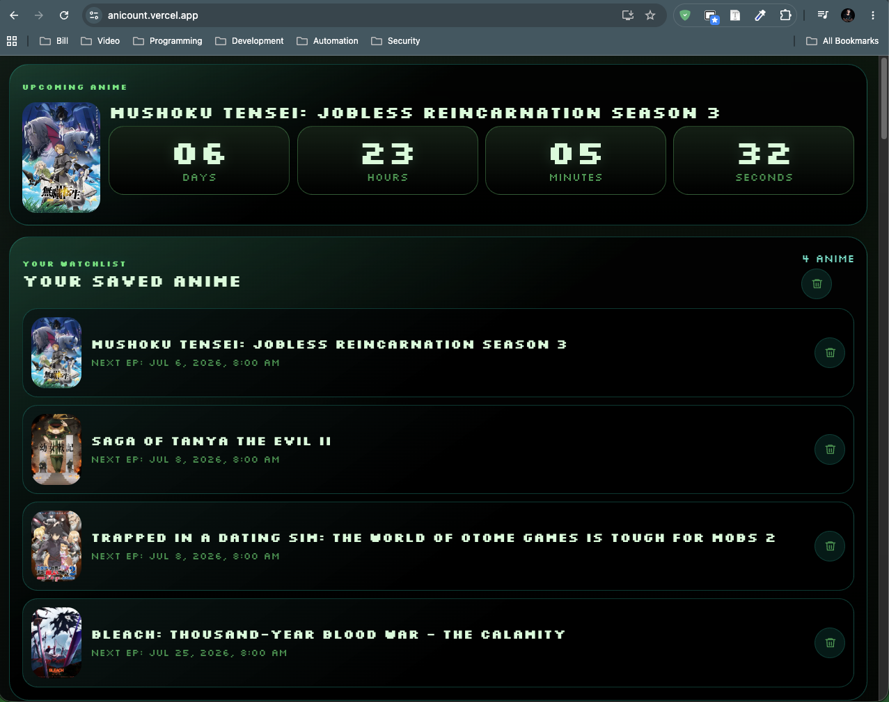 AniCount preview