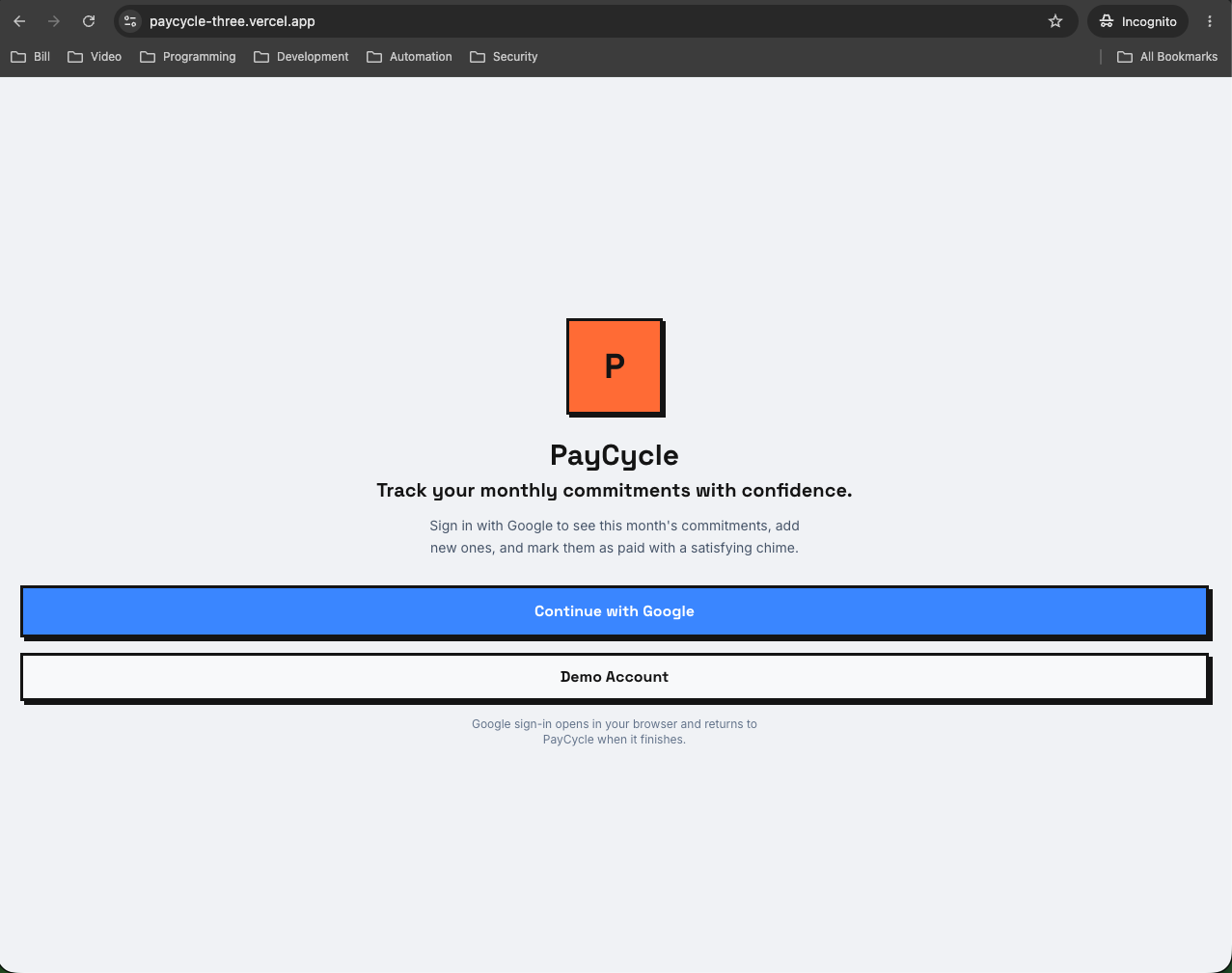 Pay Cycle preview